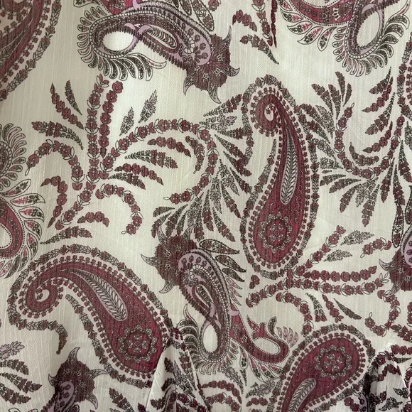 LOFT Purple Paisley Maxi Skirt - Picture 2 of 3